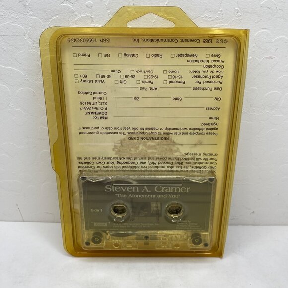 Vintage 1985 The Atonement And You Steven A Cramer LDS Talk Audio Cassette - Picture 2 of 5